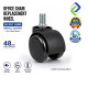 Office Chair Replacement Wheel M8 x 13mm | Silent 48mm Swivel Caster for Computer, Gaming, Executive & Study Chairs