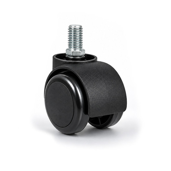 Office Chair Replacement Wheel M8 x 13mm | Silent 48mm Swivel Caster for Computer, Gaming, Executive & Study Chairs