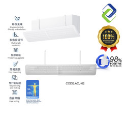 Dual-Section Air Conditioner Wind Shield – Extendable Deflector for Cold/Hot Air, Fits Most Wall ACs