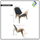 Nordic Shell Lounge Chair – Modern Wood Frame Accent Chair with PU or Fabric Cushion Nordic Shell Lounge Chair – Modern Wood Frame Accent Chair with PU or Fabric Cushion
