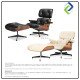 Luxury Indoor Swivel Leather Lounge Chair 