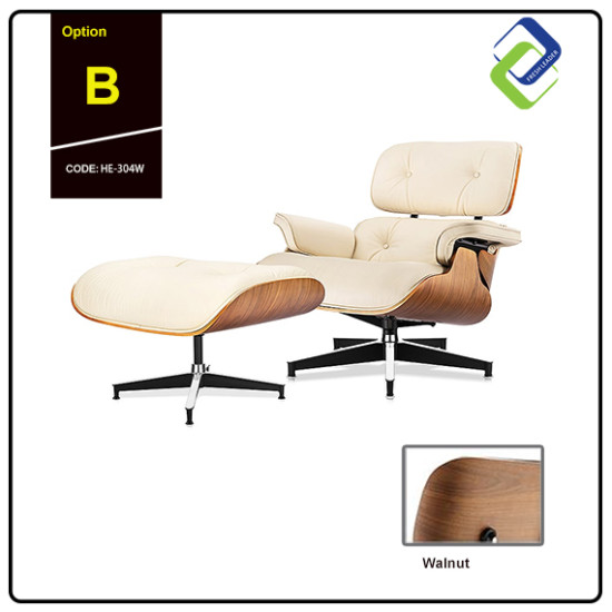 Luxury Indoor Swivel Leather Lounge Chair 