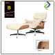 Luxury Indoor Swivel Leather Lounge Chair 