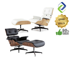 Luxury Indoor Swivel Leather Lounge Chair 