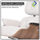 Luxury Leather Lounge Chair with Ottoman Swivel Recliner