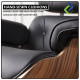 Sophisticated Relaxation: Genuine Brown Leather Lounge Chair and Ottoman
