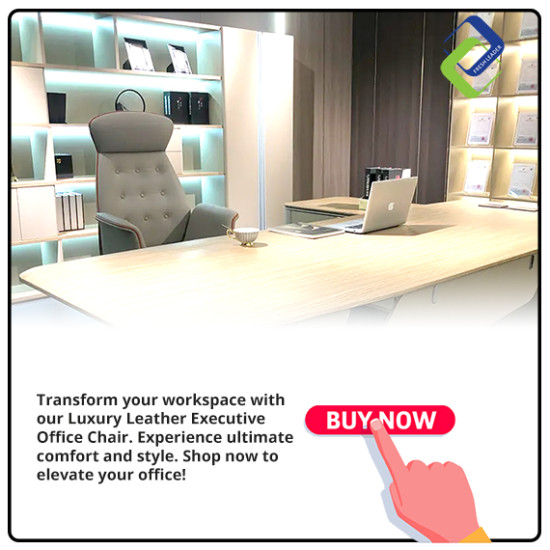 Luxury Leather Executive Office Chair | Customizable & Comfortable Luxury Leather Executive Office Chair | Customizable & Comfortable