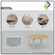 Modern Scandinavian Round Coffee Table – Durable Wood Finish, Stylish & Sturdy Design Modern Scandinavian Round Coffee Table – Durable Wood Finish, Stylish & Sturdy Design