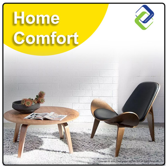 Modern Scandinavian Round Coffee Table – Durable Wood Finish, Stylish & Sturdy Design Modern Scandinavian Round Coffee Table – Durable Wood Finish, Stylish & Sturdy Design