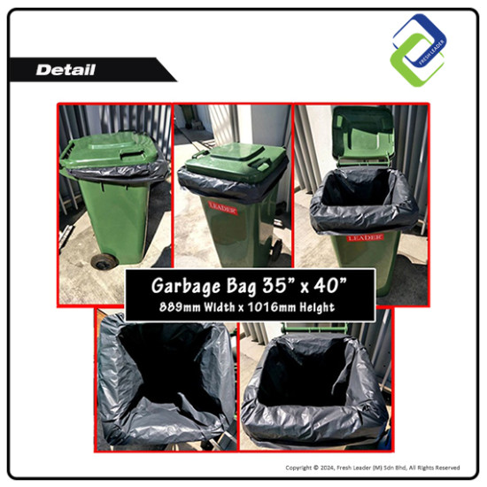 Heavy Duty HDPE Extra Large Garbage Bags 35x40 Inches – Thick Black Plastic Trash Bags, 10 Pack Heavy Duty HDPE Extra Large Garbage Bags 35x40 Inches – Thick Black Plastic Trash Bags, 10 Pack