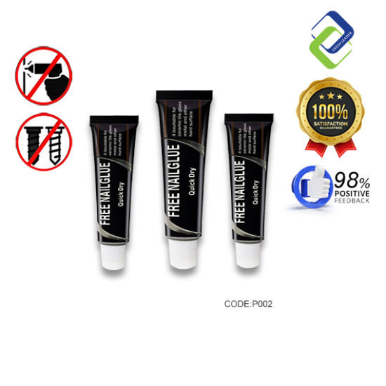 Super Strong Quick Dry Nail-Free Glue 12g – Instant Bonding Adhesive Super Strong Quick Dry Nail-Free Glue 12g – Instant Bonding Adhesive