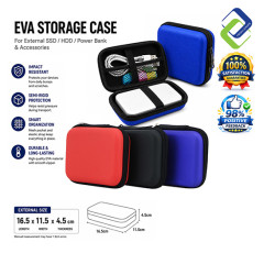 INFINEO EVA Digital Accessories Organizer Case for 2.5" HDD/SSD, Power Bank, Cables & Electronic Accessories