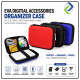 INFINEO EVA Digital Accessories Organizer Case for 2.5" HDD/SSD, Power Bank, Cables & Electronic Accessories