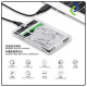 Transparent USB 3.0 SATA 2.5" HDD SSD Drive Enclosure Disk Case Transparent USB 3.0 SATA 2.5" HDD SSD Drive Enclosure Disk Case
