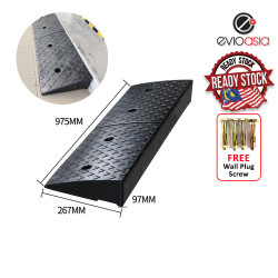 Heavy Duty Rubber Road Curb Ramp, Height 97MM