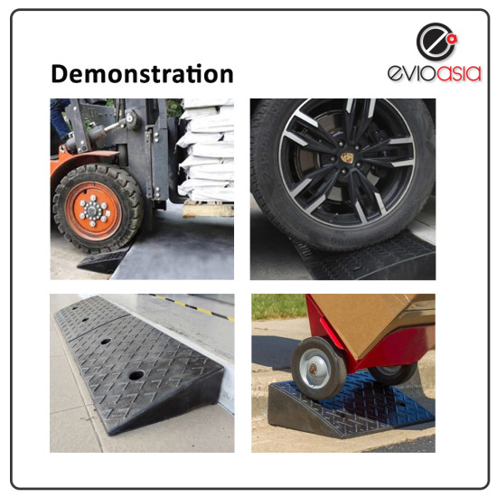 Heavy Duty Rubber Road Curb Ramp, Height 97MM Heavy Duty Rubber Road Curb Ramp, Height 97MM