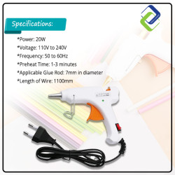 20W Electric Hot Melt Glue Gun: Precision Crafting Tool