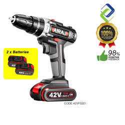AIRAJ Impact Cordless Hand Electric Drill 42V (2 Batteries) 