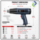 220V 2000W Shrink Film Heat Gun Blower + Free 3 Pin Plug