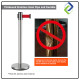 Silver Queue Pole Stand: Efficient Crowd Control Solution Silver Queue Pole Stand: Efficient Crowd Control Solution