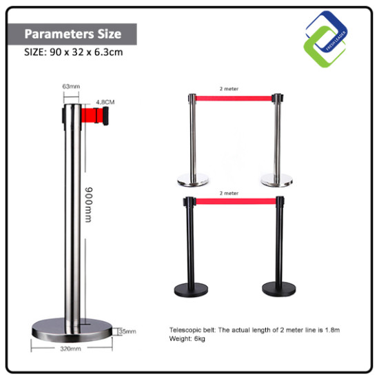 Silver Queue Pole Stand: Efficient Crowd Control Solution Silver Queue Pole Stand: Efficient Crowd Control Solution