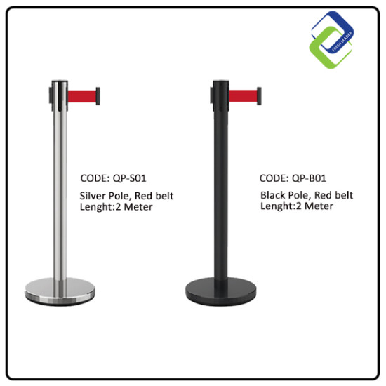 Silver Queue Pole Stand: Efficient Crowd Control Solution Silver Queue Pole Stand: Efficient Crowd Control Solution