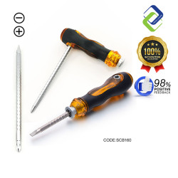 Extendable Screwdriver: 160MM Dual-Use with Transparent Handle