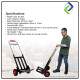 Heavy Duty Foldable Toe Plate Trolley – 200kg Load Capacity, Thick Steel Frame Cart