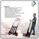 Heavy Duty Foldable Toe Plate Trolley – 200kg Load Capacity, Thick Steel Frame Cart