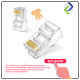 High-Quality INFINEO Cat5 RJ45 Connector: Pack of 20