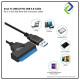 USB 3.0 to SATA Adapter Cable with Power – 2.5/3.5 HDD & SSD, 260MB/s, Driver-Free