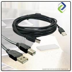 Fast Printing Solution: 3m USB 2.0 High-Speed Printer Cable (A to B Male)