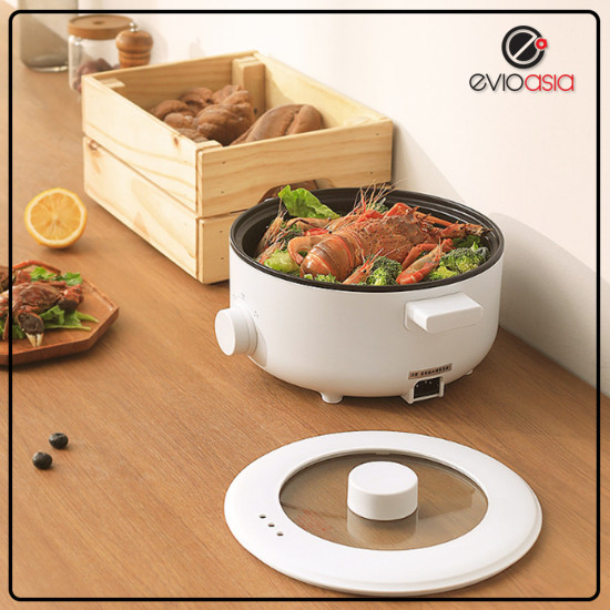 Multifunction 3 Litre Electric Pot with Natural Ceramic Multifunction 3 Litre Electric Pot with Natural Ceramic