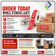 1" x 3" Fragile Warning Label Stickers (1000pcs) - High Quality & Durable