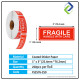 Fragile Sticker Warning Label Handle With Care Sicker 1" x 3" (250pcs)