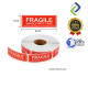 Fragile Sticker Warning Label Handle With Care Sicker 1" x 3" (250pcs)