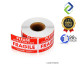 Fragile Warning Label Stickers 2" x 3" (500pcs) for Safe Shipping