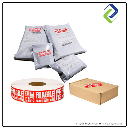 Fragile Handle With Care Sticker 1" x 3" (1000pcs) Fragile Handle With Care Sticker 1" x 3" (1000pcs)