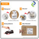 Folding Thermal Label Paper Sticker 100mm x 150mm, 5000pcs
