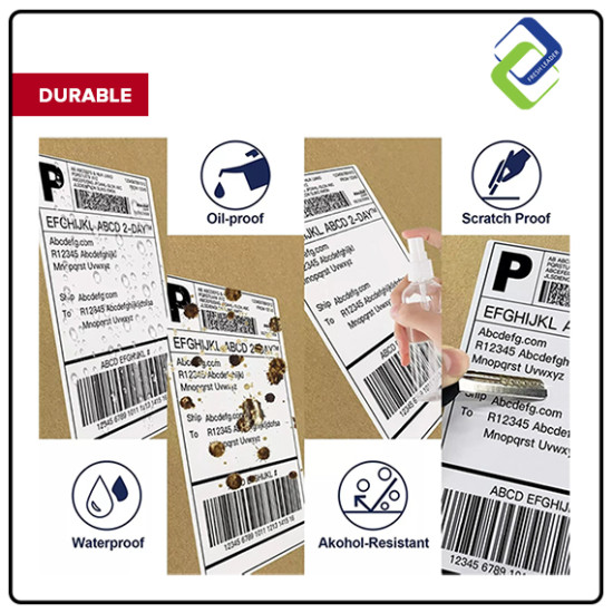 Premium 100mm x 150mm Thermal Label Sticker Roll - Pack of 350