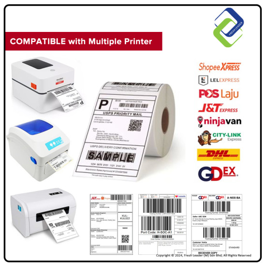 Efficient Thermal Label Sticker Roll (100mm x 38mm) - Best Printing Solutions