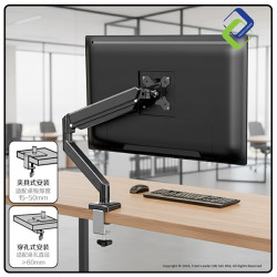 SpaceSaver Gas Spring Monitor Arm for 13–32 Inch Screens – Fully Adjustable Desk Mount