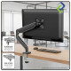 SpaceSaver Gas Spring Monitor Arm for 13–32 Inch Screens – Fully Adjustable Desk Mount