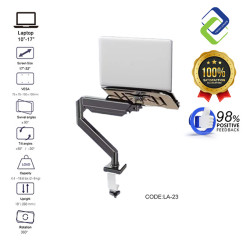 Adjustable Laptop Arm Stand for 17 Inch Laptop | Heavy Duty 1–10kg | No-Drill Desk Mount