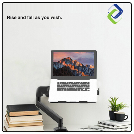 Adjustable Laptop Arm Stand for 17 Inch Laptop | Heavy Duty 1–10kg | No-Drill Desk Mount