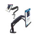 Single Monitor Mount with Gas Spring – Fully Adjustable Desk Arm for 17–30" Screens