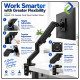 Single Monitor Mount with Gas Spring – Fully Adjustable Desk Arm for 17–30" Screens