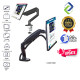 Single Monitor Mount with Gas Spring – Fully Adjustable Desk Arm for 17–30" Screens