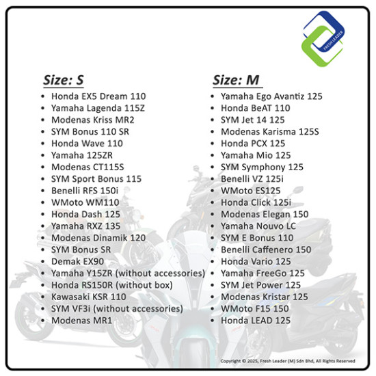 Evio Asia Motorcycle Cover – All Weather, Waterproof, UV & Dust Protection