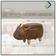 Kids' Cartoon Cow Footrest Stool with Storage - Solid Wood Design